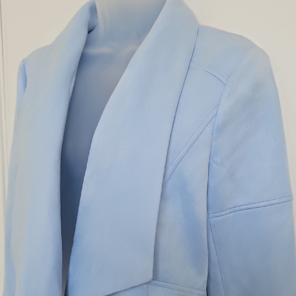 NWT White House Black Market Blue Drape Blazer Sz S